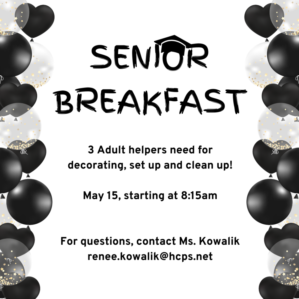 Help with Senior Breakfast